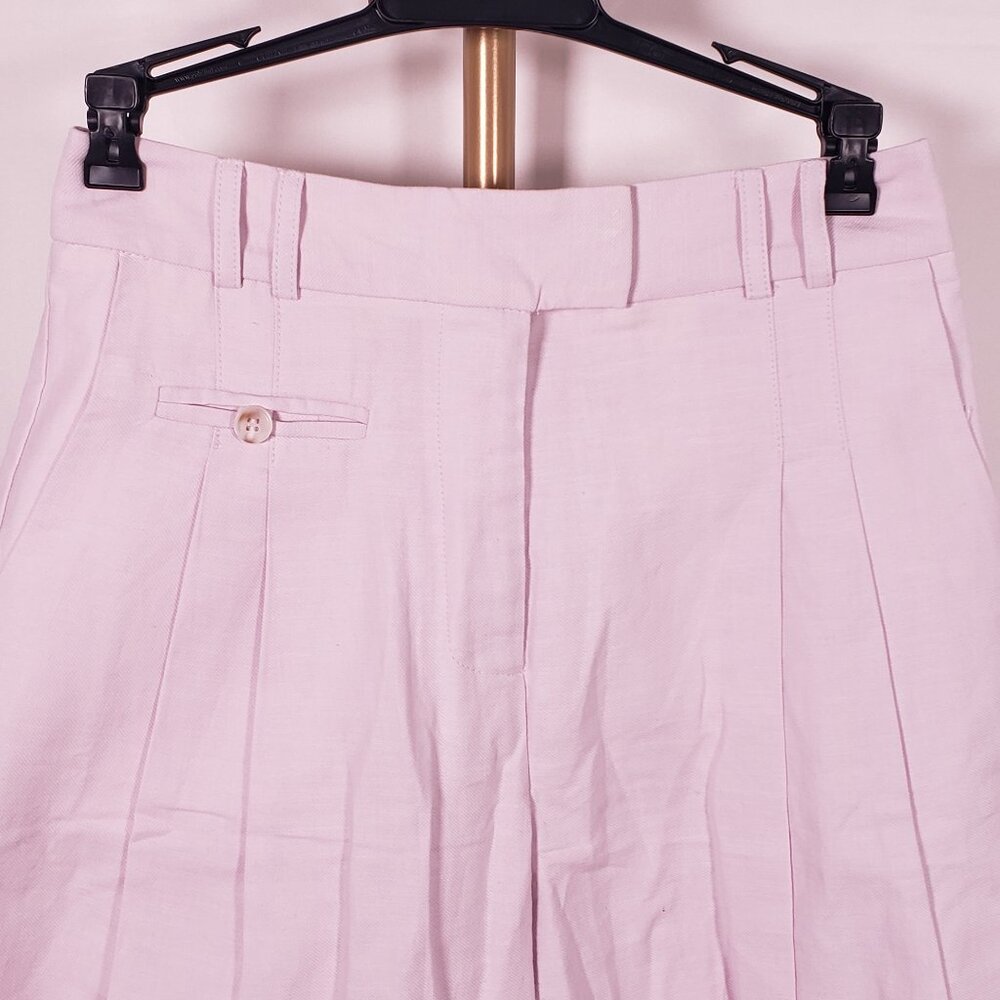 TopShop Lilac Linen-Blend Longline Shorts SZ 8 NWT - Picture 8 of 10